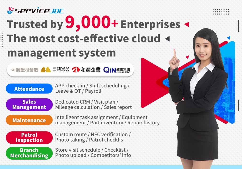 ServiceJDC - Attendance, Sales, Maintenance, Patrol & Inspection, and Merchandising Cloud Management System